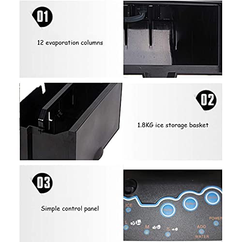 Máquina portátil para hacer cubos de hielo 55 lbs/día miniatura 3