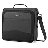 MoKo Zipper Binder, 2 Inch 3 Ring Binder with Zipper, 500 Sheet Capacity 6 Tab Expanding File Folder Multi-Pocket School Organizer Bag with Shoulder Strap & Handle for Middle School, Dark Gray