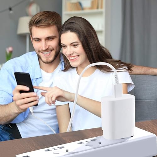 Image of 25W Type C PD Charger Adapter Compatible with Samsung Galaxy M06 /M05 /M16 /M15 /M36 /M35 /A16 /F06 /A36 /M14 /F14 /A14 /M34 /F34 /A34 /F35 /S25 /S24 /S23 /Tablet /Pad for Super Fast Charging Quick Charge /White