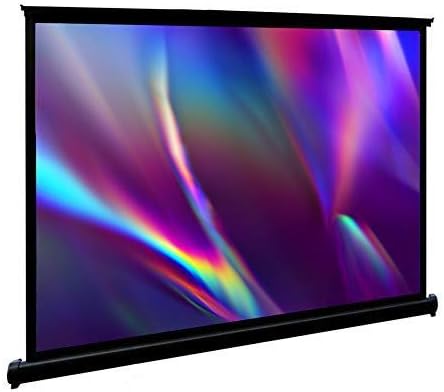 Projector Screen, GHKJOK Portable Desktop 40" Projection Screen for Home Cinema Party Conference School, Easy Assemble & Put away, support 4K 3D Projection (Size: 91 X 63cm) (4:3)