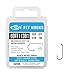 SF #16 Universal Standard Dry Fly Tying Hook Ultra Sharp Micro Barbed Black Nickel High Carbon Steel for Traditional Dry Flies with Mini Box 100Pcs