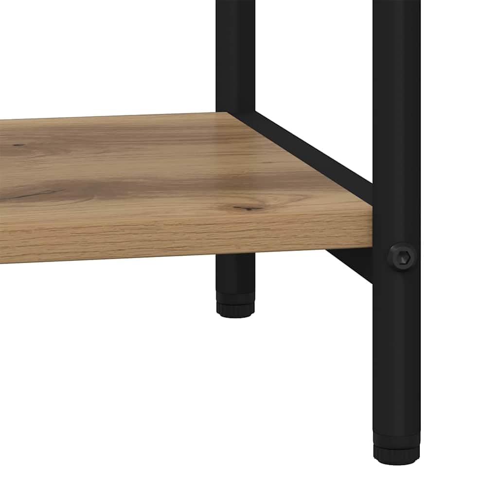 Estantería de roble artesanal, 80 x 30 x 109 cm, estantería moderna de material de madera con 3 estantes resistentes, versátil para sala de estar, estudio, almacenamiento elegante