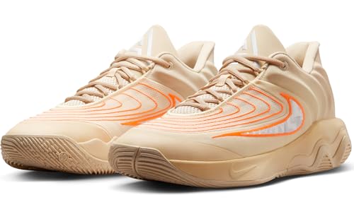 Nike Giannis Immortality 4 Basketball Shoes (FQ3680-200, Light Khaki/Alabaster/Total Orange/White)2