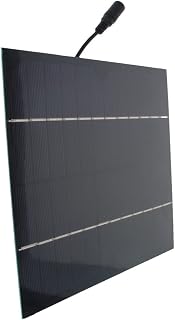 Heyiarbeit 1 Pcs 12V 6W Small Polysilicon Epoxy DIY Solar Panel Module 170mm x 200mm/6.69" x 7.87"(LW) with DC Port Plug for Cell Charger