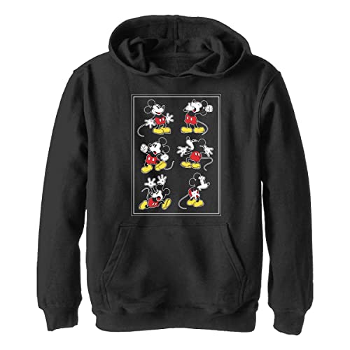 Pull à capuche Mickey Disney en polaire noir pour garçon taille S