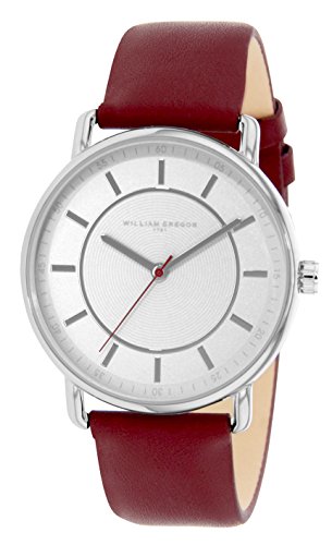 WILLIAM GREGOR Reloj Fecha Standard para Hombre de Cuarzo con Correa en Cuero BWG10011-219