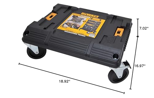 DEWALT Tool Storage Organizer Cart, Use With TSTAK System, Heavy Duty Wheels for Rolling, Organizer for Jobsites (DWST17889) - Thumbnail 6