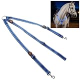 LED Pferdegeschirr Halsband Verstellbar Luminous Horse Vorderzeug Brustgurt