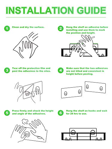 Smartake 2-Pack Shower Caddy, Rustproof Bathroom Shelf Organizer With Hooks For Hanging Razor Sponge Brush, Sus304 Stainless Steel Wall Rack For Dorm, Toilet, Bath And Kitchen, Bronze #TOP5