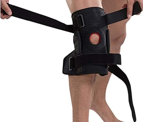 OmniBrace-Hinged Knee Brace-Adjustable Patella Hinged Knee Brace,Medium to 3XL-Four Support Straps-Elastic-Provides Compression to The Knee-Relieves Pain and Swelling (X-Large)