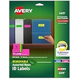 Avery Printable Labels with Sure Feed, 1