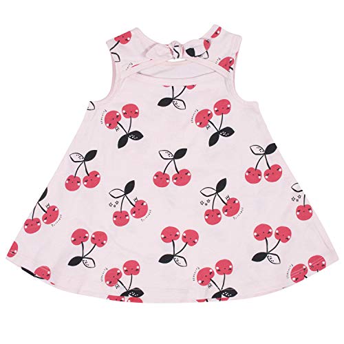 Gerber Baby Girls' 3-Piece Sundress, Diaper Cover And Hat Set-Closeout, Cherry, 4T #TOP4