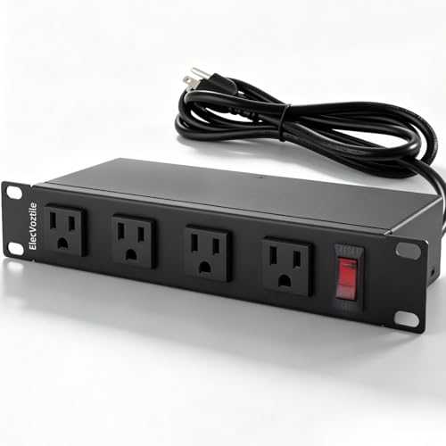 PDU Rack 10 pulgadas, 8 tomas, 15A, 125V, 1875W, carcasa metálica miniatura 1