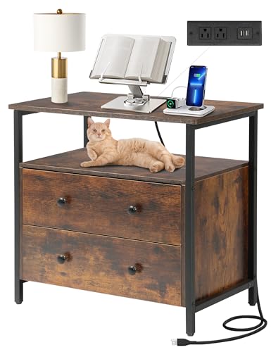 Photo 1 of 27 inch Wide Night Stand with Charging Station