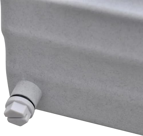 Miniatura 4 de vidaXL Fuente de piscina sobre el suelo con luces LED y 4 chorros de agua, función de agua junto a la piscina, fuente de cascada para piscinas