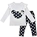 Produktbild iEFiEL Baby Mädchen Kleidung Set Polka Dots Top Langarm Shirts + Pants Lang Bekleidungsset Kleinkind Outfits Marineblau 92