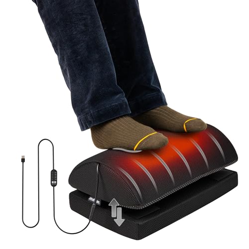 Mind Reader Heated Memory-Foam Footrest on Amazon