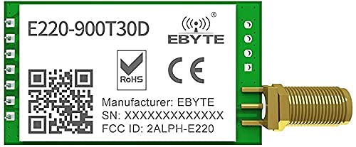 LLCC68 Wireless Serial Port Module Lora 868MHz 915MHz 30dBm 10km Long Range E220-900T30D Low Power Consumption Small Size Transceiver Transmitter Receiver