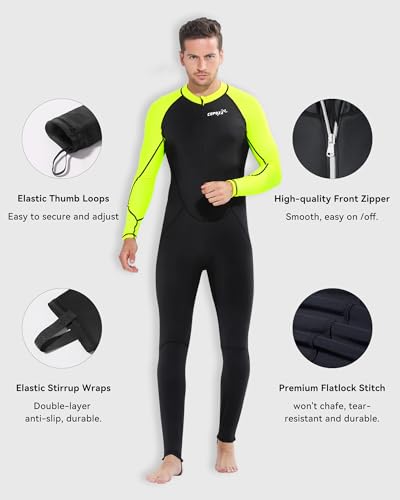 COPOZZ Mens Wetsuit – Full Body UV Protection Wet Suit for Surfing, Diving & Snorkeling - Thumbnail 5