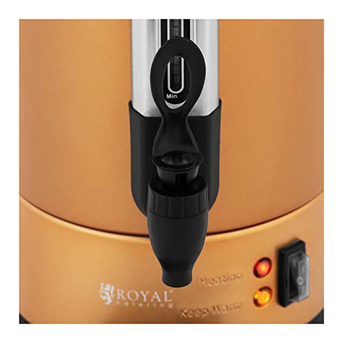 Royal Catering RC-WBDWTC6GO Koffiezetapparaat, 6 liter, goudkleurig, roestvrij staal, koffiezetapparaat, volautomatische… - Afbeelding 6