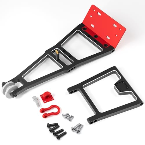 OGRC Alluminum 1/10 RC Truck and Tow Build Kit RC Winch Double Stent Rescue Set Truck Tow Crane for