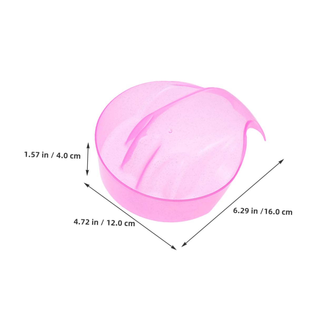 NOLITOY 4pcs Nail Soak off Bowl Nail Remover Tool Polish Remover Bowl Glue Soaker Tray for Manicure