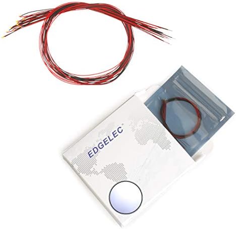 20pcs 0402 0603 0805 1206 Pre Wired SMD LED Light Emitting Diode Micro Litz Length 7.8in. Soldered White Red Green Yellow Blue Orange Pink UV (20pcs DC 3V 0402 White Prewired Mini Lights)
