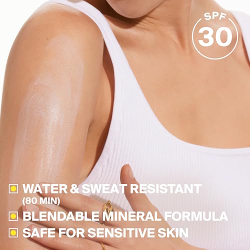 Image of Supergoop! Play Mineral Lotion - 3.4 fl oz - Broad Spectrum SPF 30 Sunscreen for Face & Body - Lightweight, Fast Absorbing + Water-Resistant - With Green Algae