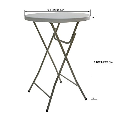 Awillhome 32 Inch /24 Inch Spandex Cocktail Tablecloth Fitted Table