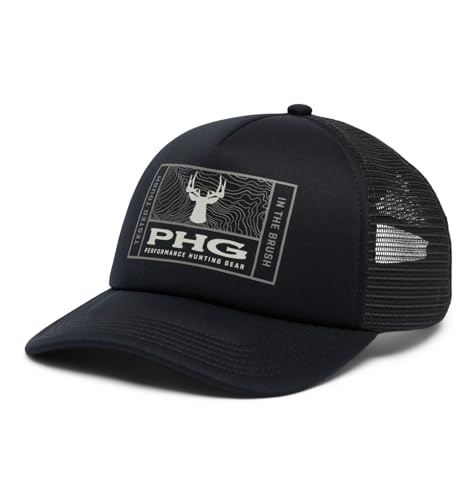 Columbia Unisex PHG Timberbuck Foam Trucker, Black/Deer Patch, One Size