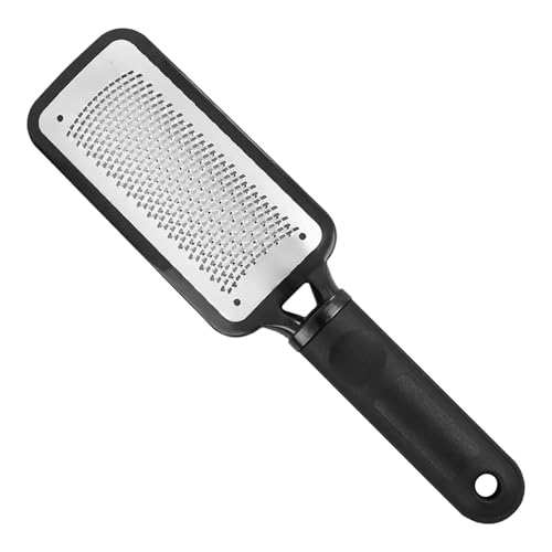 Funalix Juego de quitacallos y cortacallos. Rascador profesional para callos para pies y lima de callos de acero inoxidable. Elimina callos fuertes y muertos. Rascador de pies (negro)