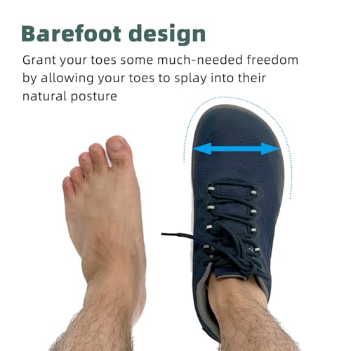 Barefoot Grounding Shoes Lace Up Wide Toe Box Conductive Flexible Outsole Zero Drop Connect to Earth More Energy Reduce Stress Enhancing Movement Better Sleep Pain Relief3