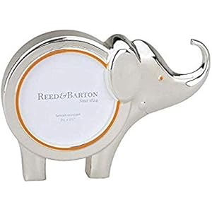 Reed & Barton Jungle Parade Silverplate Elephant Frame 1.05 LB Metallic