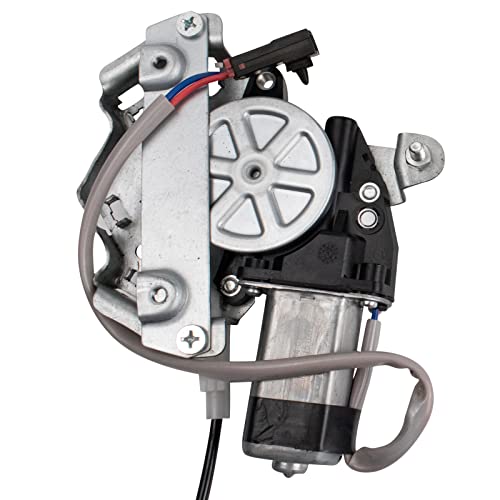 Image of TRQ Front Driver Side Power Window Motor and Regulator Assembly Power Compatible with 1986-1994 Nissan D21 1987-1995 Pathfinder 1995-1997 Pickup