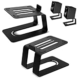 MAYQMAY BQKOZFIN 小型 スピーカースタンド 卓上 スピーカー台・スタンド デスクトップ スピーカースタンド ブラック [2台1組]