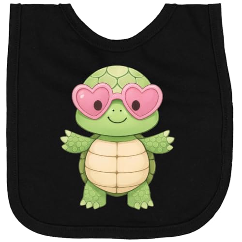inktastic Kawaii Turtle with Sunglasses Newborn Bib