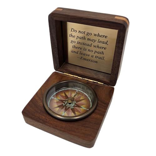 Personalized Desk Compass | Engraved Leadership, Manager, or Mentor Thank You Gift | Bulk Custom Business Gifts with Logo for New Clients or Employee Appreciation (Design My Own)