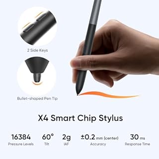 XP-PEN Drawing Tablet with Screen Artist 12 3rd, Portable Graphic Pen Display Tablet with X4 Stylus 16384 Pen Pressure, 99% sRGB Fully-Laminated Display Compatible with Windows, MAC, Chromebook