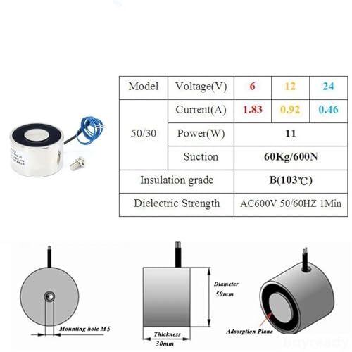 Électro-aimant BR50/30 12V résout le levage difficile de plaque de fer - 6