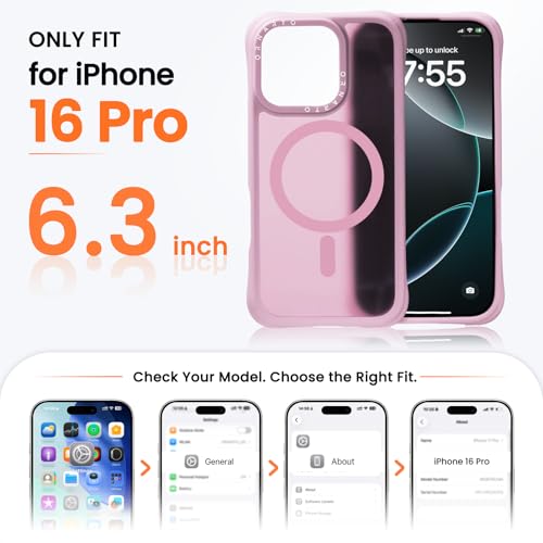 ORNARTO for iPhone 16 Pro Case for Women & Girls, Ballet Blush by ORNARTO - Used condition - Image 2