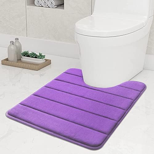 smiry Memory Foam Bath Mat, 40 x 60 cm, Extra Soft Non-Slip Bathroom Mat, Super Absorbent Bath Mats for Bathroom Floor, Machine-Washable Dry Bath Rug Foot Mat, Turquoise