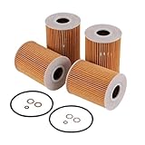 4pcs Oil Filter Compatible For BMW M3(E90/E92/E93) 4.0L V8-Gas(2008 2009 2010 2011 2012 2013),
