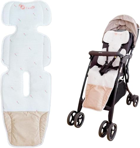 ベビーカー シート ファン 扇風機 メッシュ素材 暑さ対策 冷感 丸洗い 通気性 チャイルドシート 洗濯OK (チューリップ)