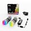 Twinkly Cluster 19.7ft RGB + White, Dense 400 LED Light String, in- and Outdoor Smart Multicolor LED Lights, Compatible with Alexa and Google Home, Gaming, IP44, App Mapping, Green Wire