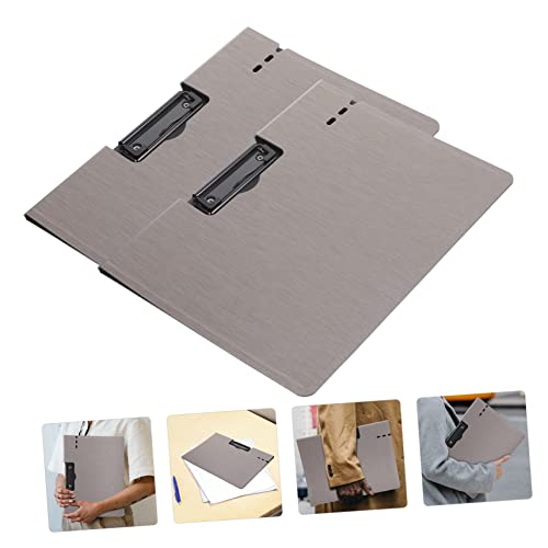 Bloc-notes A4 NUOBESTY avec presse-papiers portable en plastique pour documents - 4