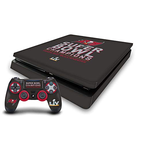 Autocollant PS4 Slim NFL anti-rayures en vinyle robuste pour console et manettes Tampa Bay