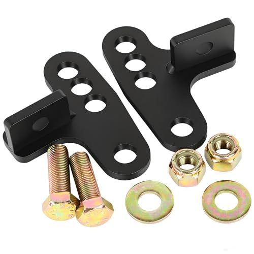 Schwarz hinten verstellbar 2,5 cm bis 7,6 cm Tieferlegungssatz passend für Harley Davidson Sportster 883 1200 1989 1990 1991 1992 1993 1994 1995 1996 1997 1998 1999