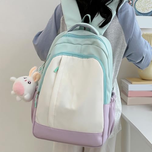 Mochila de nailon para mujer espaciosa y casual 2