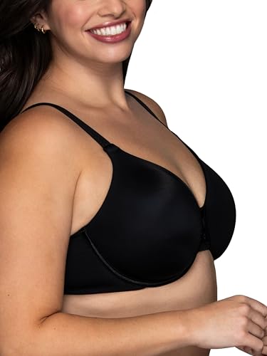 Vanity Fair Women\'s Beauty Back Smoothing Minimizer Bra (36C-42H), Midnight Black, 36H - Thumbnail 2