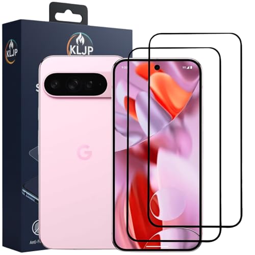 Image of Tempered Glass Screen Protector Compatible for Google Pixel 10 Pro XL Black (Pack of 2) with Edge to Edge Coverage and Easy Installation kit